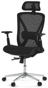 Fekete Hálós Irodai Szék, Szinkron Mechanikával. BK – KA-S258