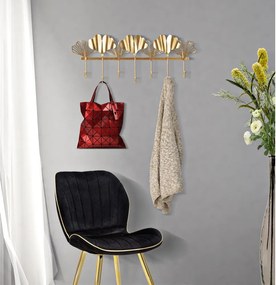 Leaves aranyszínű fali fogas - Mauro Ferretti