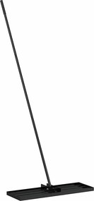 vidaXL Kert Rake Fekete 75 x 25 x 200 cm Porszórt acél