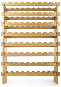 G21 Bambusz borosállvány, 72 palack