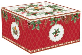 Karácsonyi porcelán nagy csésze díszdobozban Christmas Berries