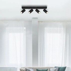 Globo 57911-4B - ROBBY 4xGU10/35W/230V fekete spotlámpa