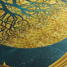 Kép - absztrakció, arany táj (90x60 cm)