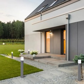 Kültéri lámpa DALLAS 1xE27/12W/230V IP44, 44 cm, antracit