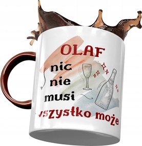 Bordó Bögre Olaf Férj Kolléga Ajándék Nyomtatott Fotóval