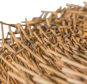 Rusztikus függőlámpa barna rattanból - Hatch 45