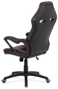 Gamerszék, Fekete Ekobőr, Hinta Mechanikával. KA-G406 RED