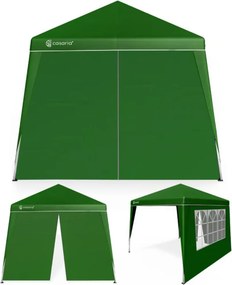 CAPRI PLUS rendezvénysátor, 2 oldalfallal, 3×3 m, zöld Casaria