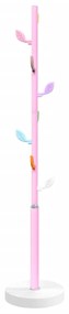 rózsaszínű porszórt vas ruhafogas 172 cm