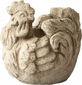 Kakas Virágtartó beton szürke 14cm magas