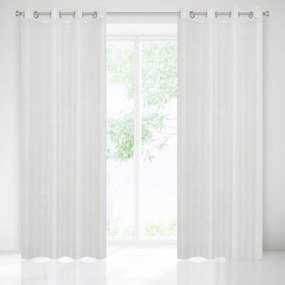 Emma géz fényáteresztő függöny Fehér 140x250 cm