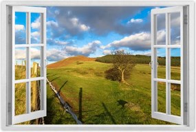 Poszterek 120x80 Tájkép réttel