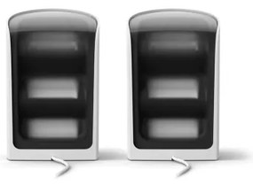 Philips - 2 darabos szett: Hue PLAY Wall Washer dimmelhető RGBW LED lámpa, 20W/230V, 2000–6500K, fehér