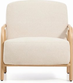 Bézs zsenília fotel Sylo – Kave Home