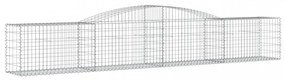 íves horganyzott vas gabion kosár 400x50x60/80 cm