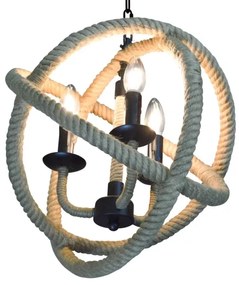 LED Csillár láncon ROPE GLOBO 3xE14/4,3W/230V