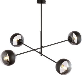 Emibig modern függeszték linear fekete átlátszó emi1168/4