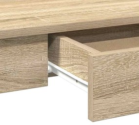 sonoma tölgy színű szerelt fa íróasztal 100x45x75 cm