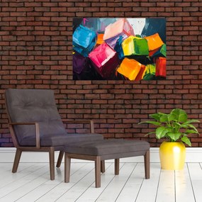 Kép - Színes kockák (90x60 cm)