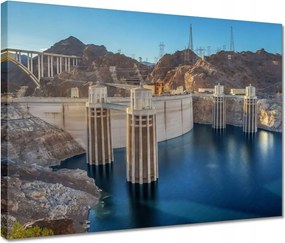 Vászonkép 40x30 Gát Tájkép