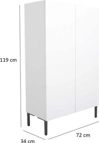 Konyhaszekrény, 72 cm – Shc-820-Dd-1