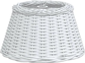 vidaXL fehér fonott mennyezeti lámpaernyő Ø50 x 30 cm