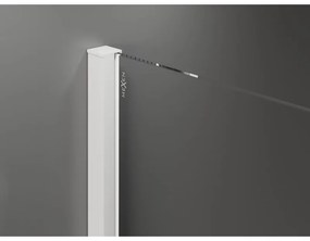 Mexen Velar, tolóajtó a nyílásba Walk-In típus 150 cm, 8 mm átlátszó üveg, fehér, 871-150-000-03-20