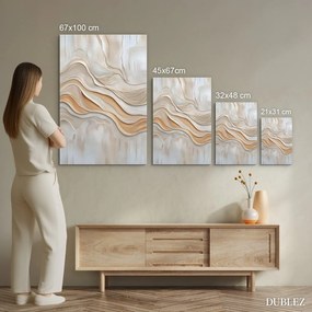 DUBLEZ | Absztrakt kép - Gyöngyház vonalak