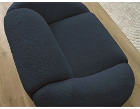 Sötétkék buklé fotel Tina – Bobochic Paris