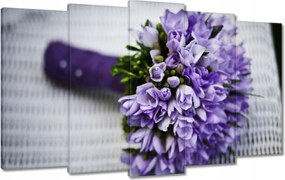 Vászonkép 100x60 Lila csokor