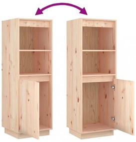 tömör fenyőfa magasszekrény 37 x 34 x 110 cm