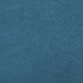 kék bársony ágykeret fejtámlával Dover 90 x 200 cm