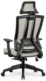 Ello ergonomikus szövet irodai forgószék deréktámasszal, fejtámasszal