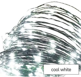 LED Karácsonyi kültéri lánc 150xLED/20m IP44 hideg fehér