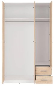 Ruhásszekrény Nepo Plus 36 (fehér + szonoma tölgy) . 1098438