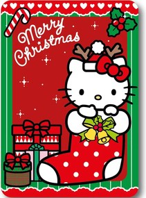 Hello Kitty Holiday Cheer Karácsonyi polár takaró 100x140cm