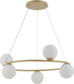 SIGMA LIGHTING 33381 GAMA Modern Függesztett Lámpa Fehér, Arany G9 IP20