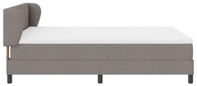 Boxspring ágy matraccal Taupe 140x200 cm Szövet