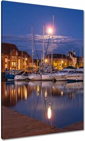 Vászonkép 70x100 Éjszakai kikötő