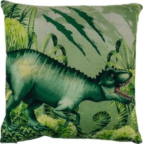 Díszpárna T-REX 40x40 cm, zöld