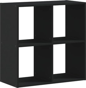 vidaXL fekete szerelt fa könyvespolc 68,5 x 32 x 68,5 cm