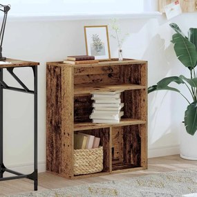 könyvszekrény antik fa 60x30x71,5 cm szerelt fa
