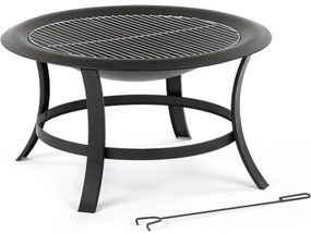 Fieldmann - Hordozható tábortűzgyűrű ráccsal á. 74 cm