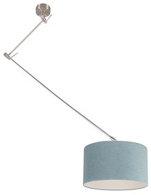 Modern függesztett lámpaacél ásványi árnyalattal, 35 cm - Blitz I.