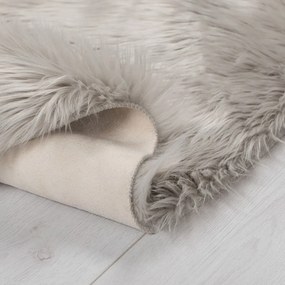 Sheepskin szürke szőnyeg, ⌀ 120 cm - Flair Rugs