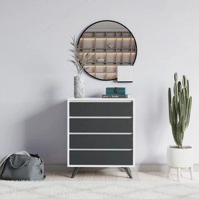Komód Suvera - White, Anthracite
