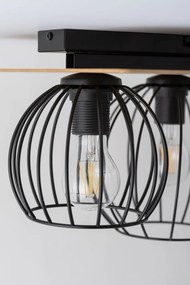 Sigma lighting modern skandináv mennyezeti lámpa cyber fekete tölgy sig32355