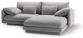 Világosszürke sarokkanapé (jobb oldali) Torino – Micadoni Home