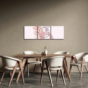 Kép - Lila minimalizmus N⁰1 (órával) (90x30 cm)