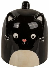 Kerámia bögre macska, 540 ml, fekete